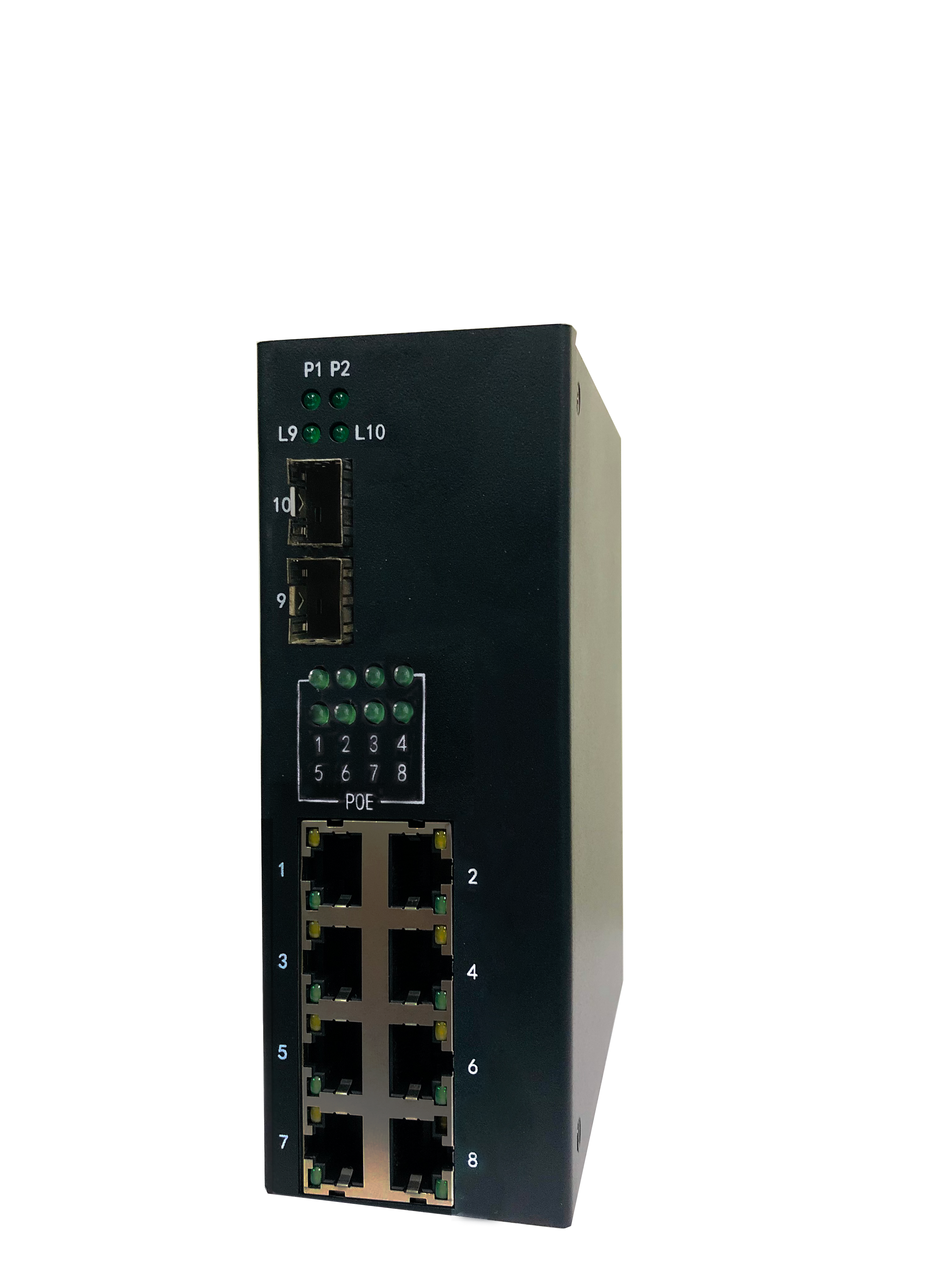 Industrial-grade full gigabit unmanaged DIN rail PoE industrial Ethernet switch