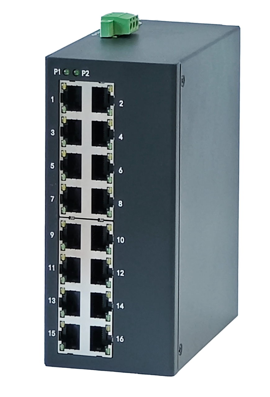 Industrial-grade 100Mbps unmanaged DIN rail industrial Ethernet switch