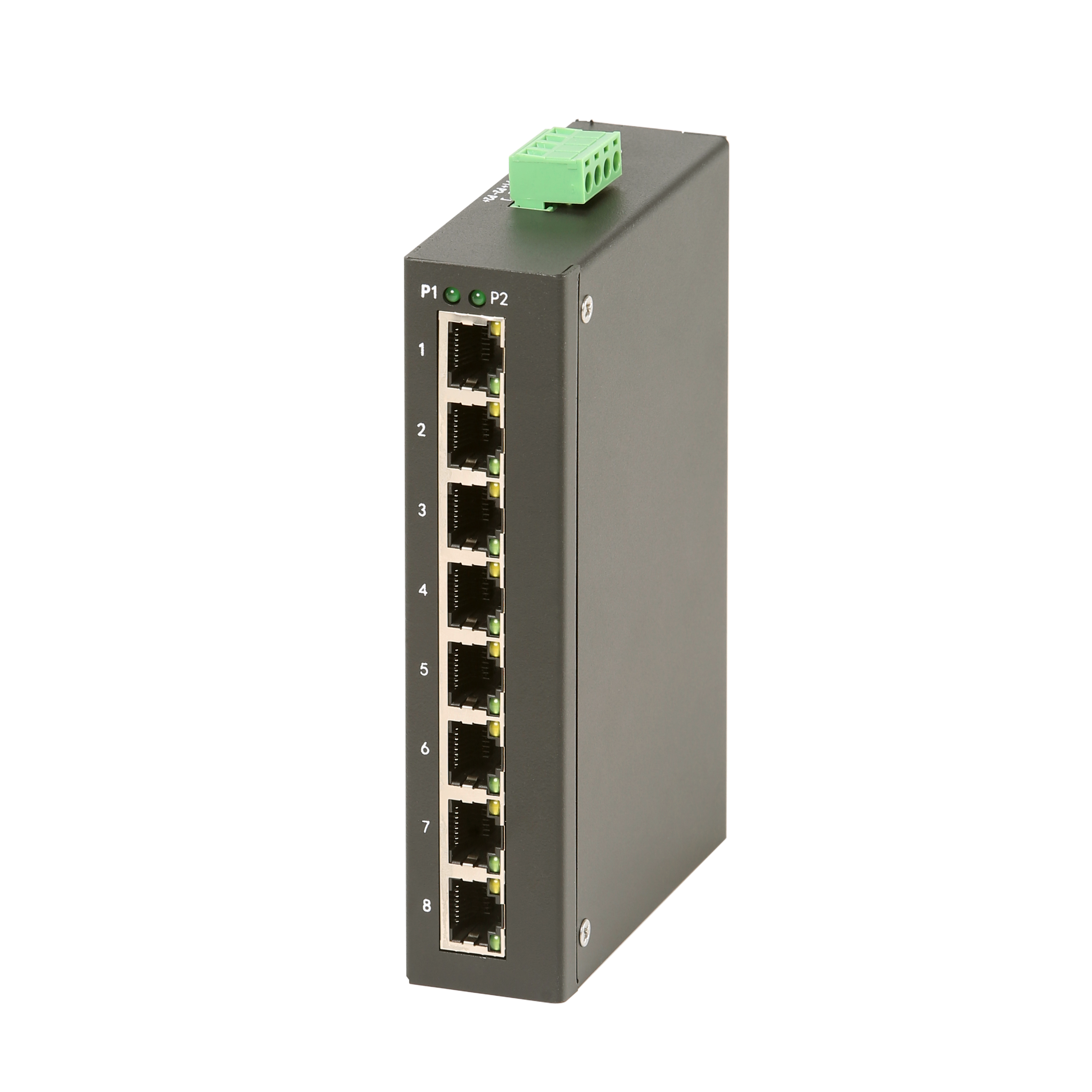 Industrial-grade 100Mbps unmanaged DIN rail industrial Ethernet switch