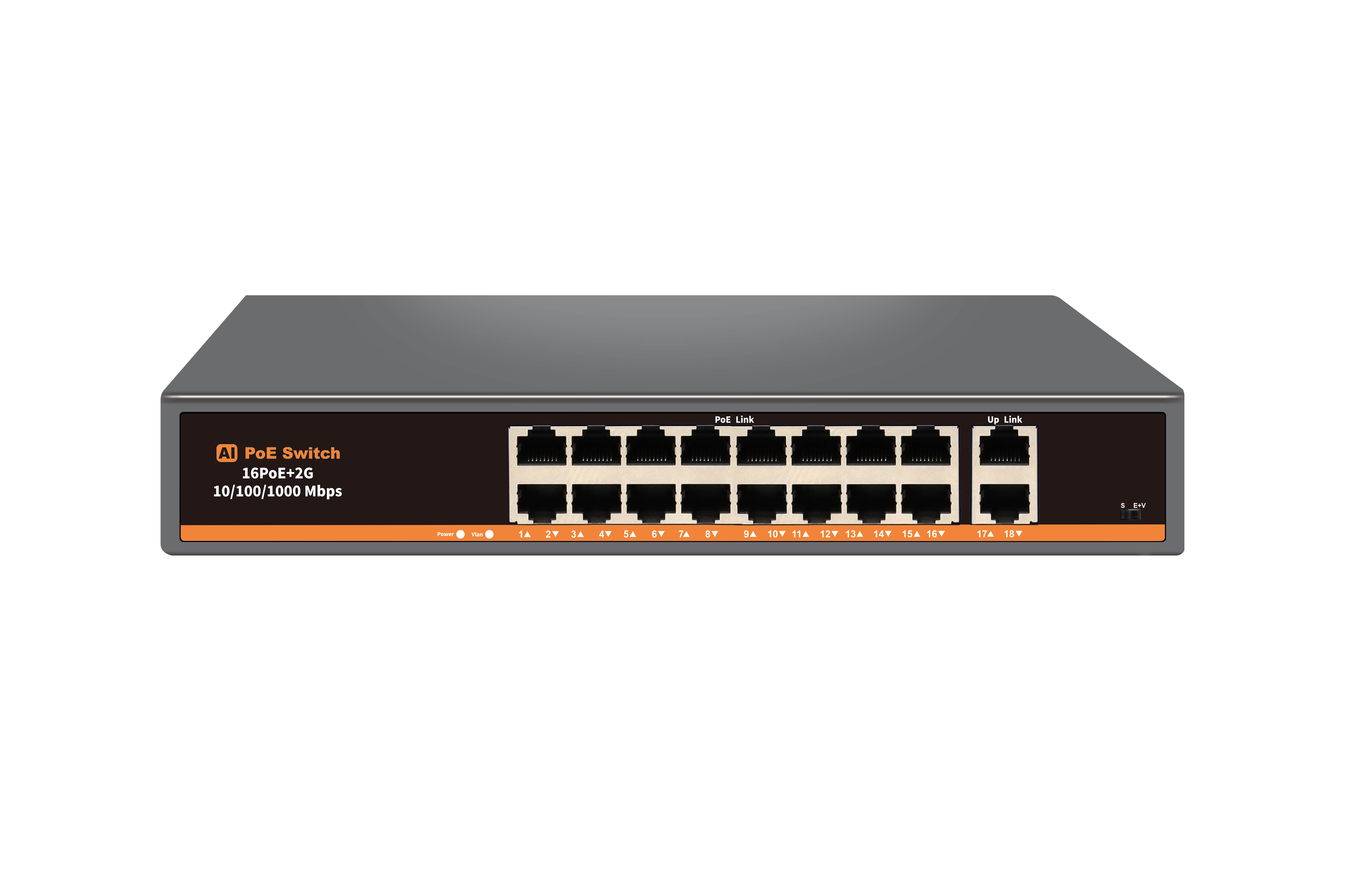 16+2 POE 100M Switch